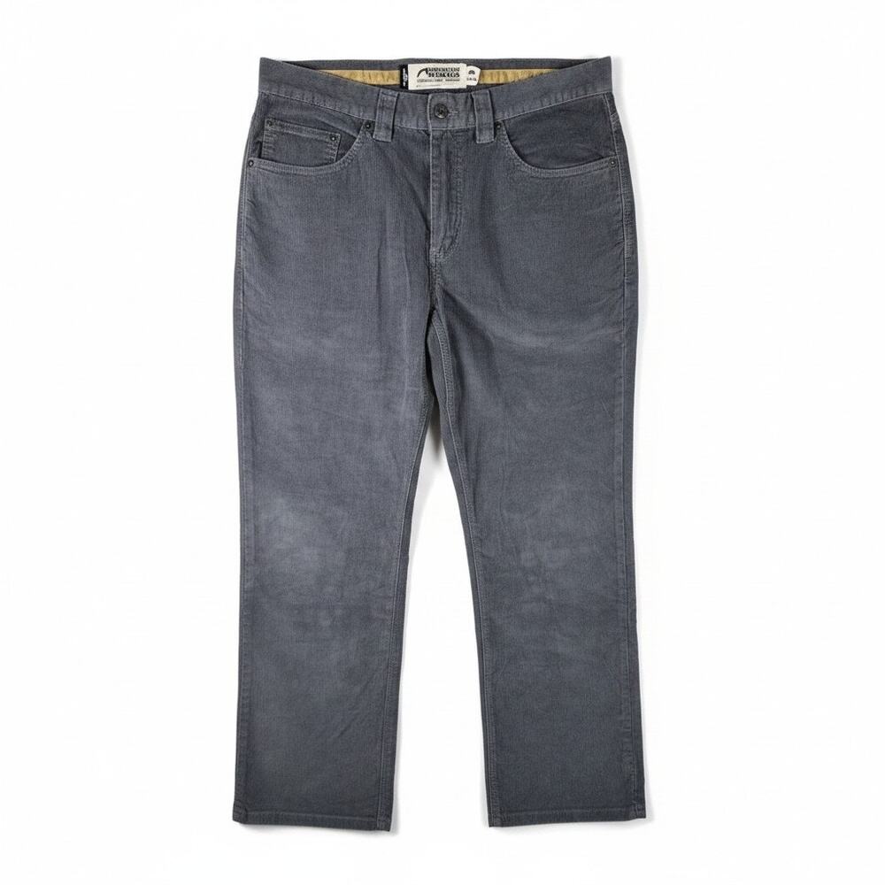 Mountain Khakis Five Pocket Corduroy Pants Gray 33x30 Outdoor Hiking Gorpcore